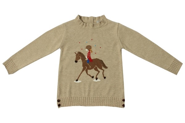DK416 JERSEY NIÑA AMAZONA BEIGE AÑOS