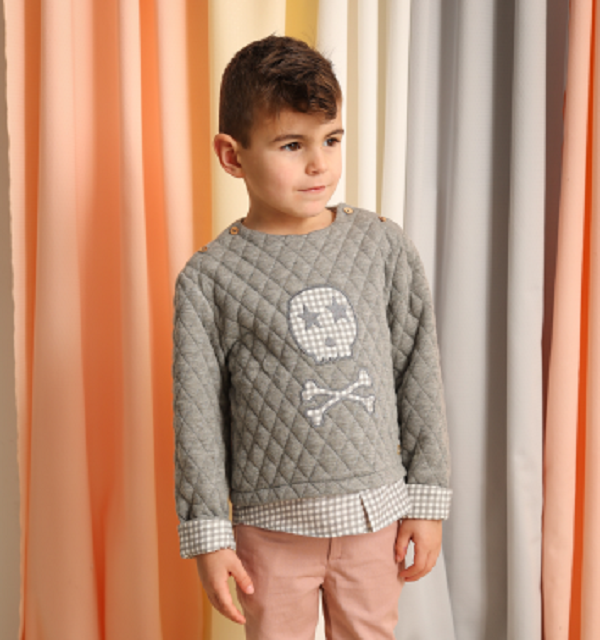 22459 SUDADERA GRIS CATRINA NAVACERRADA