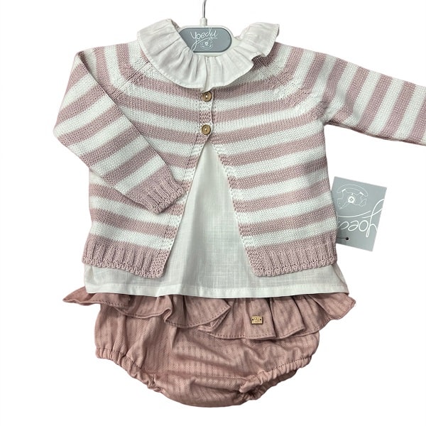 1200 CONJUNTO NIÑA ROSA EMPOLVADO