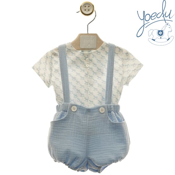 0016 CONJUNTO NIÑO AZUL EMPOLVADO FAMILIA BELLA