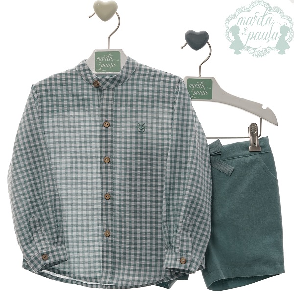 1202 CONJUNTO VERDE EMPOLVADO FAMILIA CASTAÑUELA