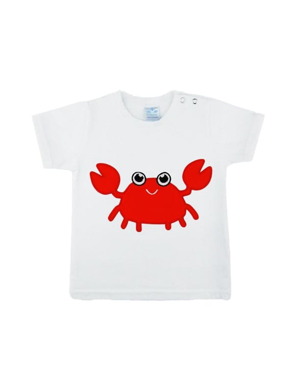 AP-791 CAMISETA PLAYA CANGREJO TENACITAS ROJO