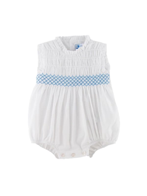 LA-460 RANITA BOMBACHA PUNTO SMOCK AZUL