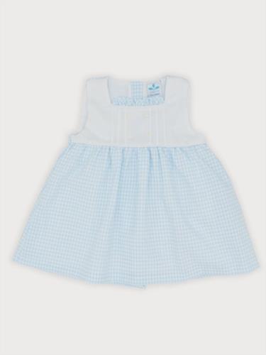 DU-19 VESTIDO CUADRITOS AZUL