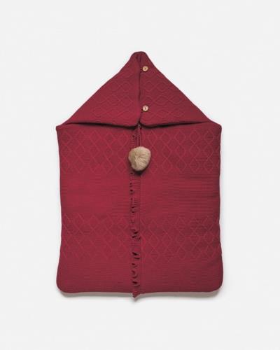 J 8007 SACO CAPUCHA DE PUNTO COLOR RIOJA 